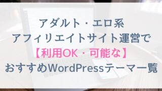 アダルト・エロ系アフィリエイトサイト運営で利用OK・可能なおすすめWordPressテーマ一覧【11選】